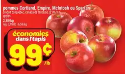 Metro POMMES CORTLAND, EMPIRE, MCINTOSH OU SPARTAN | APPLES offer