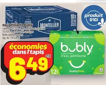 Metro EAU PÉTILLANTE BUBLY | BUBLY SPARKLING WATER offer