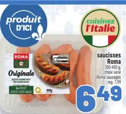 Metro SAUCISSES ROMA | ROMA SAUSAGES offer