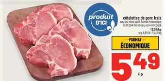 Metro CÔTELETTES DE PORC FRAIS | FRESH PORK LOIN CHOPS offer