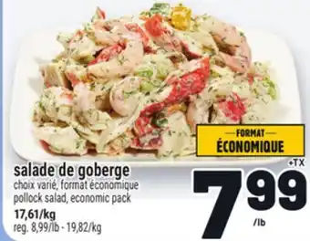Metro SALADE DE GOBERGE | POLLOCK SALAD offer