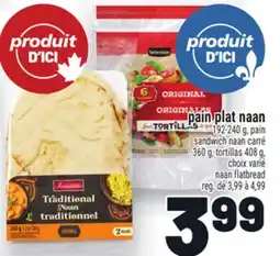 Metro PAIN PLAT NAAN | NAAN FLATBREAD offer