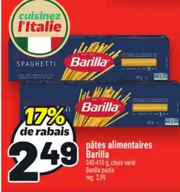 Metro PÂTES ALIMENTAIRES BARILLA | BARILLA PASTA offer