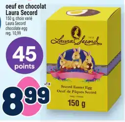Metro OEUF EN CHOCOLAT LAURA SECORD | LAURA SECORD CHOCOLATE EGG offer