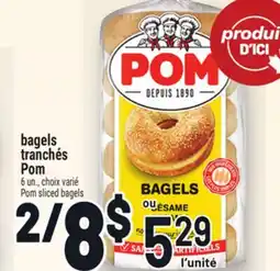 Metro BAGELS TRANCHÉS POM | POM SLICED BAGELS offer