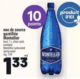 Metro EAU DE SOURCE GAZÉIFIÉE MONTELLIER | MONTELLIER CARBONATED SPRING WATER offer