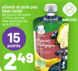 Metro ALIMENTS EN PURÉE POUR BÉBÉS GERBER | GERBER STRAINED BABY FOOD offer