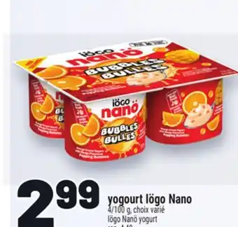 Metro YOGOURT IÖGO NANO | IÖGO NANÖ YOGURT offer
