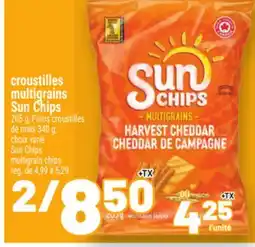 Metro CROUSTILLES MULTIGRAINS SUN CHIPS | SUN CHIPS MULTIGRAIN CHIPS offer