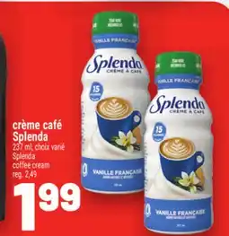 Metro CRÈME CAFÉ SPLENDA | SPLENDA COFFEE CREAM offer