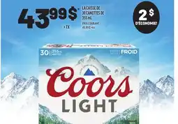Metro COORS LIGHT offer