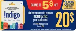 Jean Coutu INDIGO gift card offer