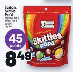 Metro BONBONS SKITTLES POP'D | SKITTLES POP'D CANDIES offer