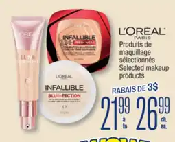 Jean Coutu L`ORÉAL PARIS Selected makeup products offer
