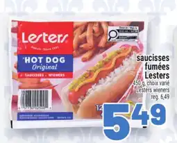 Metro SAUCISSES FUMÉES LESTERS | LESTERS WIENERS offer