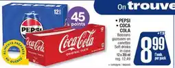 Jean Coutu PEPSI, COCA COLA Soft drinks in cans offer