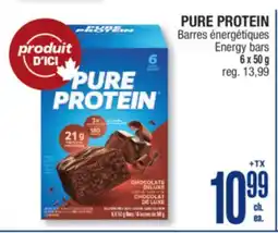 Jean Coutu PURE PROTEIN Energy bars offer
