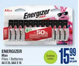 Jean Coutu ENERGIZER Max Batteries offer