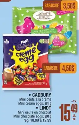 Jean Coutu CADBURY, LINDT Selected Products offer
