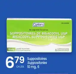 Uniprix OPTION+ Suppositoires /Suppositories offer