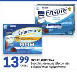 Uniprix ENSURE, GLUCERNA Substituts de repas sélectionnés / Selected meal replacements offer