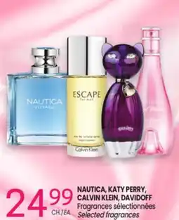 Uniprix NAUTICA, KATY PERRY, CALVIN KLEIN, DAVIDOFF Fragrances sélectionnées / Selected fragrances offer