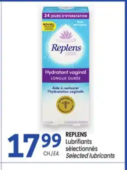 Uniprix REPLENS Lubrifiants sélectionnés/ Selected lubricants offer
