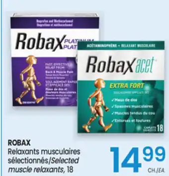 Uniprix ROBAX Relaxants musculaires sélectionnés/Selected muscle relaxants offer