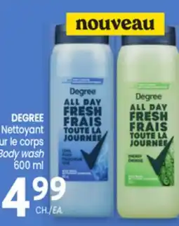 Uniprix DEGREE Nettoyant ur le corps / Body wash offer