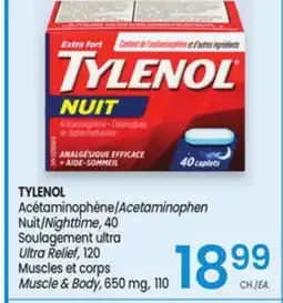 Uniprix TYLENOL Acétaminophène / Acetaminophen offer