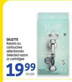Uniprix GILLETTE Rasoirs ou cartouches sélectionnés/ Selected razors or cartridges offer
