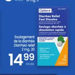 Uniprix OPTION+ Soulagement de la diarrhée/ Diarrhea relief 2 mg offer