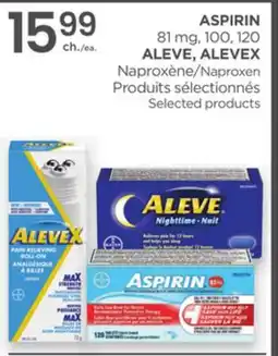 Proxim ASPIRIN, ALEVE, ALEVEX offer