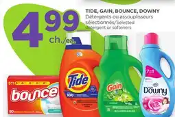 Proxim TIDE, GAIN, BOUNCE, DOWNY Selected detergent or softeners offer