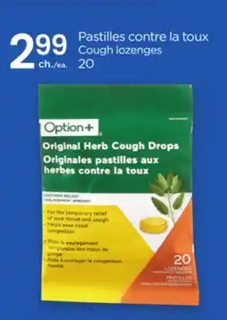 Proxim Option+ Cough lozenges offer