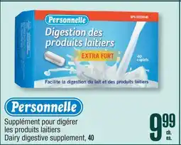 Jean Coutu PERSONNELLE Dairy digestive supplement offer