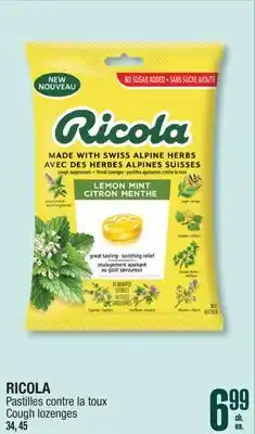 Jean Coutu RICOLA Cough lozenges offer