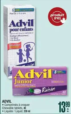 Jean Coutu ADVIL Chewable tablets offer