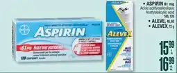 Jean Coutu ASPIRIN 81 mg, ALEVE, ALEVEX offer