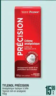 Jean Coutu TYLENOL Topical roll-on analgesic offer