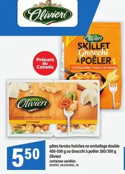 Maxi PÂTES FARCIES FRAÎCHES EN EMBALLAGE DOUBLE, 450-500 G OU GNOCCHI À POÊLER, 280/300 G OLIVIERI offer