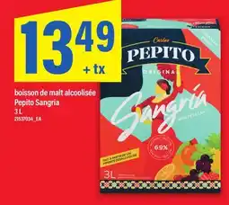 Maxi BOISSON DE MALT ALCOOLISÉE PEPITO SANGRIA offer