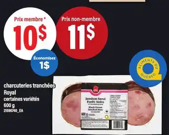 Maxi CHARCUTERIES TRANCHÉES ROYAL offer
