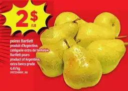 Maxi POIRES BARTLETT | BARTLETT PEARS offer