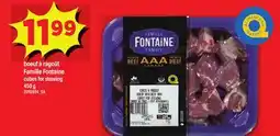Maxi BOEUF À RAGOÛT, 450 g | FAMILLE FONTAINE offer