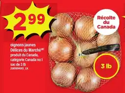 Maxi OIGNONS JAUNES DU MARCHÉ, sac de 3 lb offer