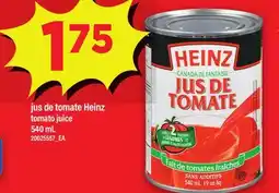 Maxi JUS DE TOMATE HEINZ | TOMATO JUICE offer