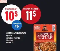 Maxi CÉRÉALES CROQUE NATURE QUAKER offer