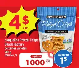 Maxi CRAQUELINS PRETZEL CRISPS SNACK FACTORY offer