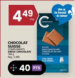Rachelle-Bery Grocery COMPLIMENTS SWISS CHOCOLATE offer